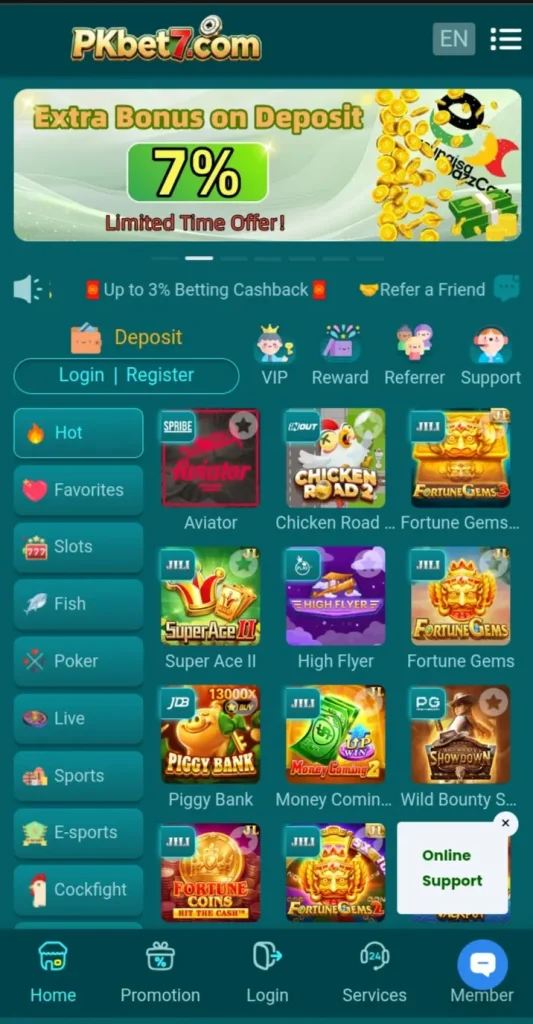 pkbet7 game