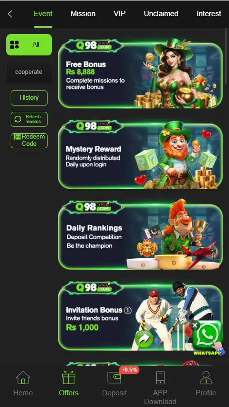Q98 Game Apk