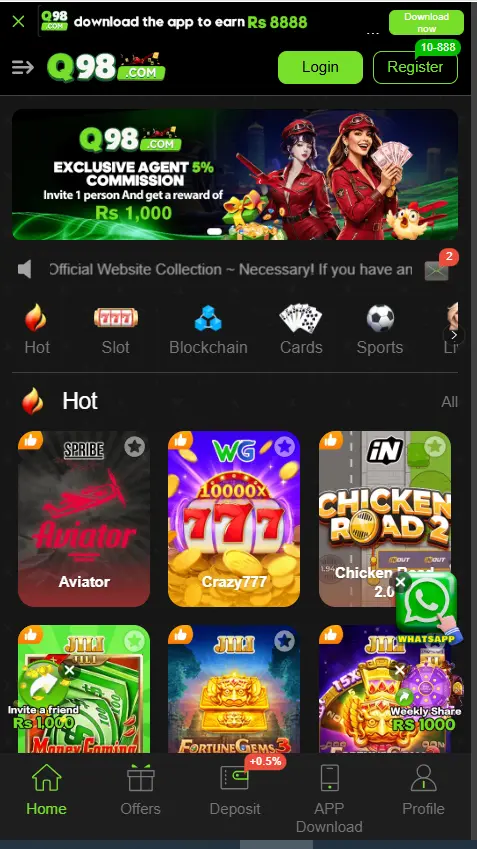 Q98 Game App