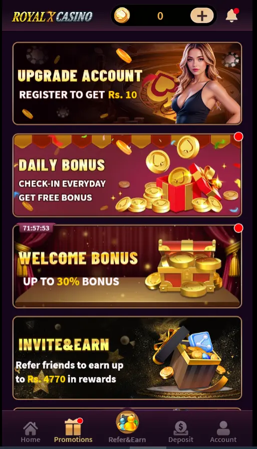 Royal x casino Apk