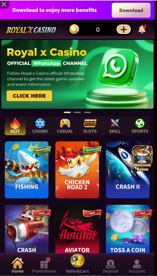 Royal x casino App
