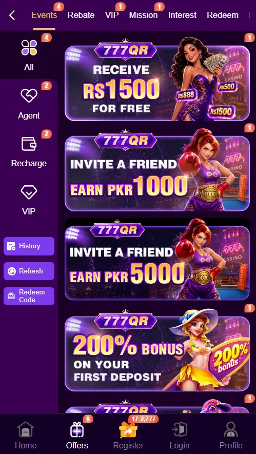 777QR Game App