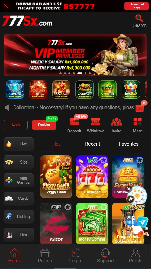 777sx Game App